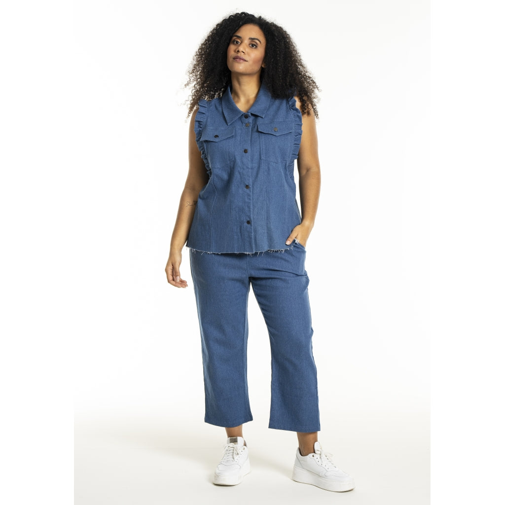 Studio SLora Trousers Trousers Light Blue Denim