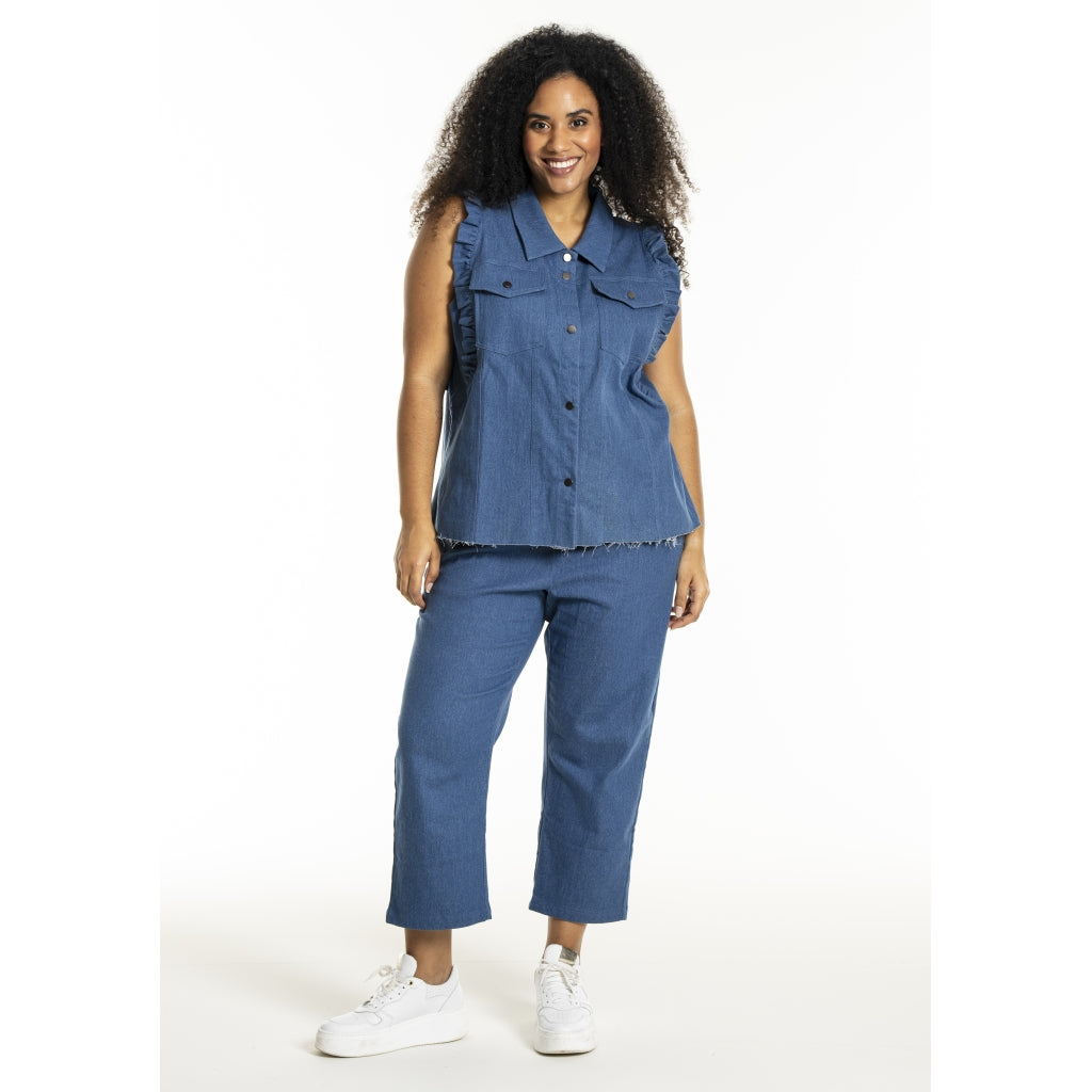 Studio SLora Trousers Trousers Light Blue Denim