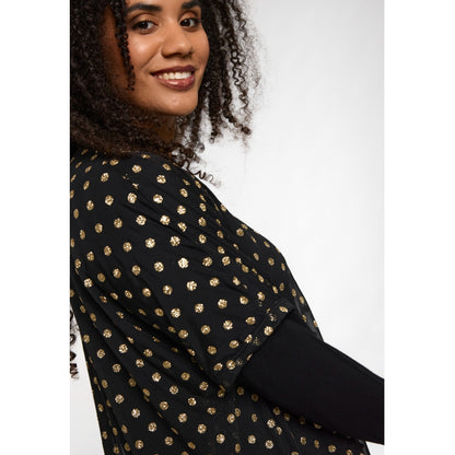 Studio SAlma Dress Dress Black with gold dots