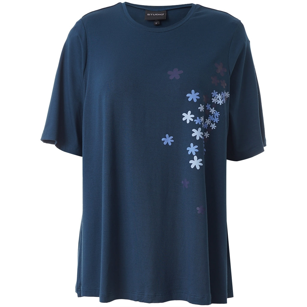 Studio SBella T-Shirt with print T-Shirt Petrol with blue