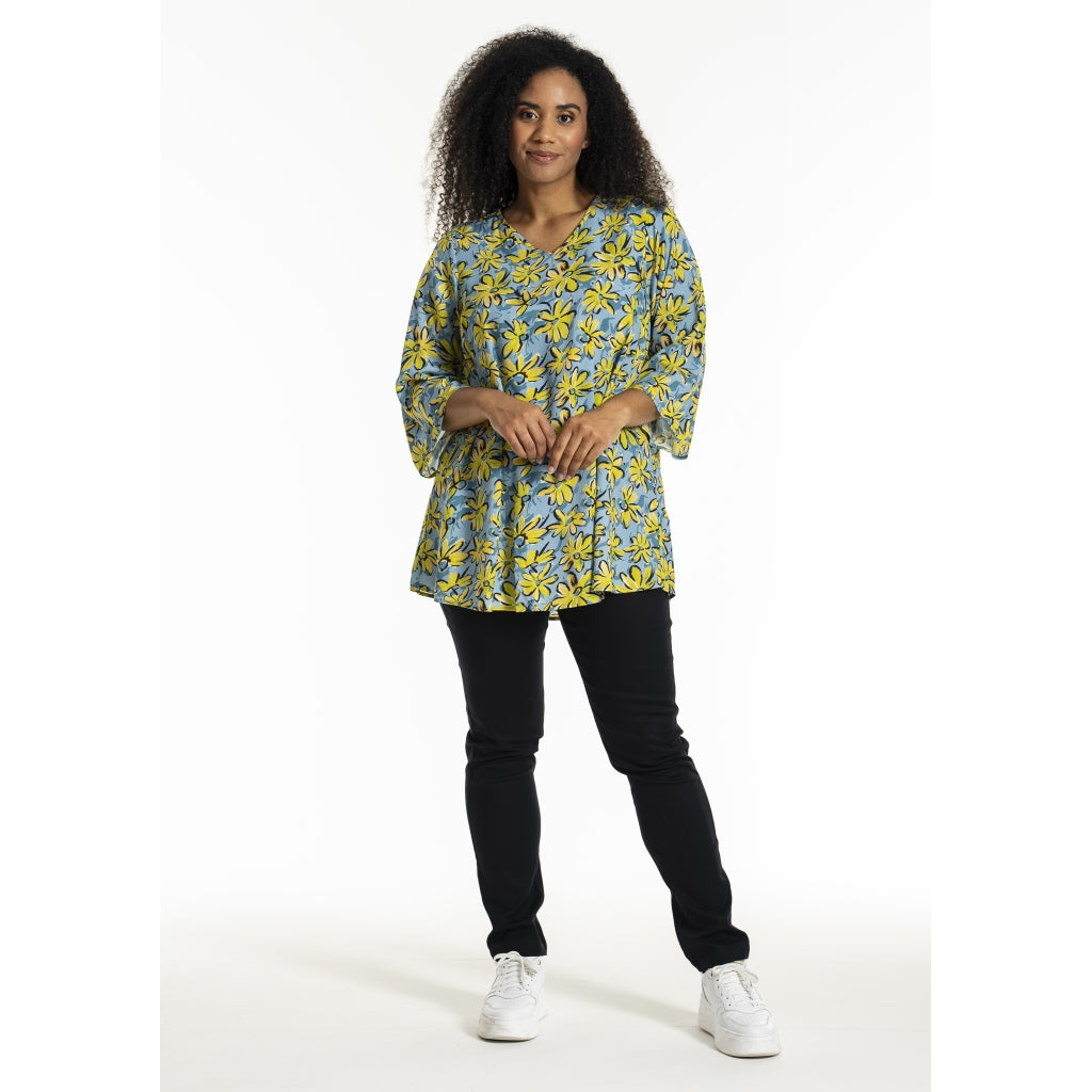 Studio SCamilla Tunic Tunic Blue yellow green flowers