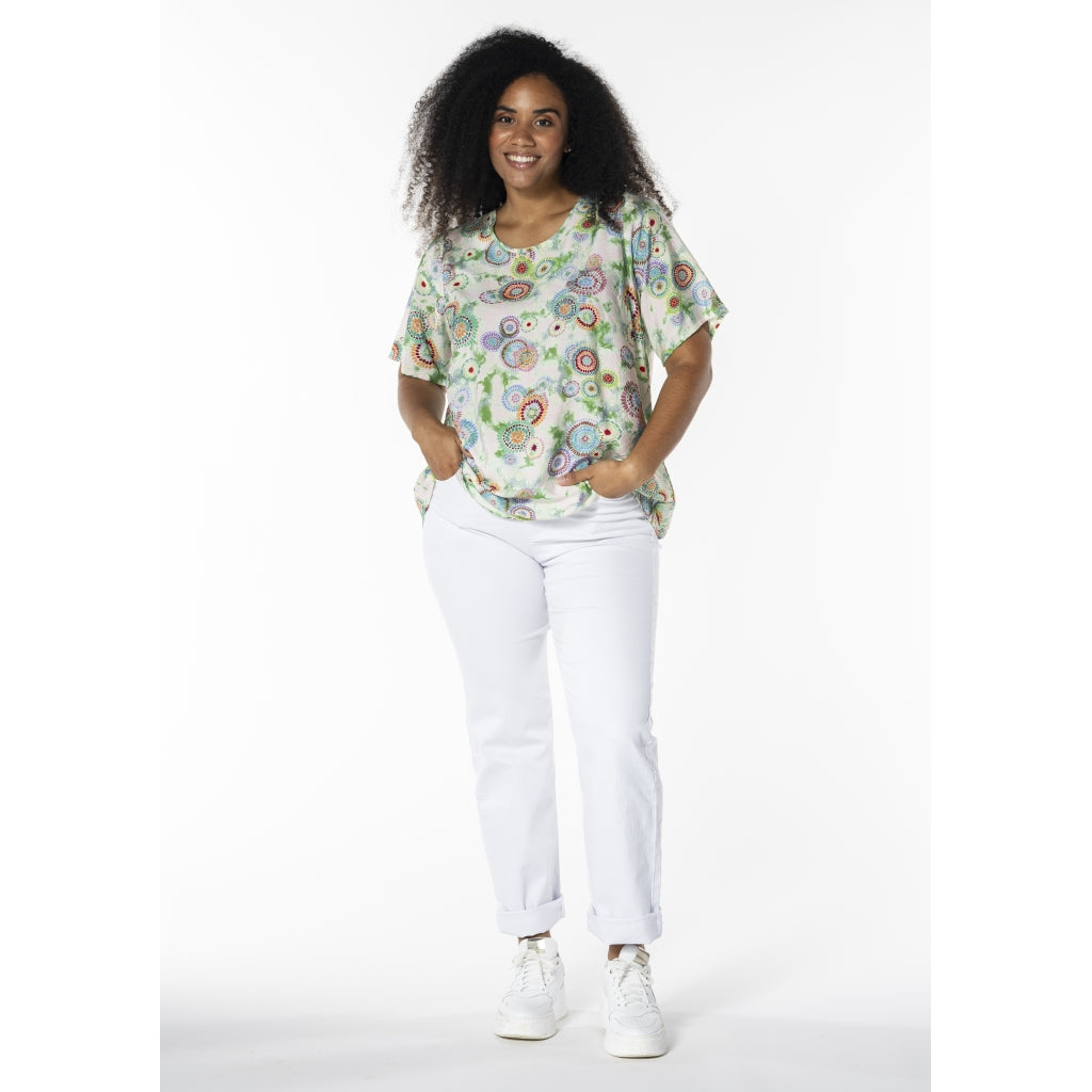 Studio SEsther Blouse Blouse Circle green mix