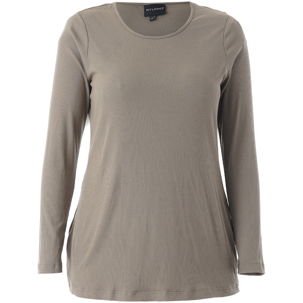 Studio SFlo rib blouse Blouse Green