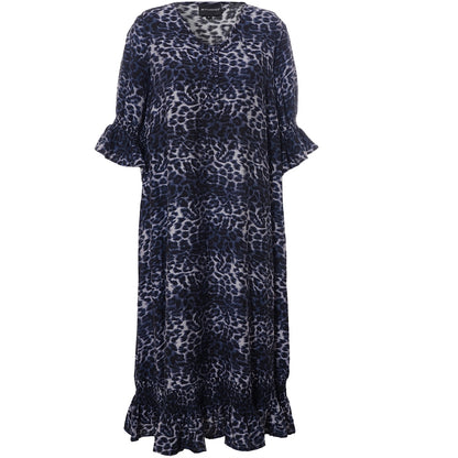 Studio SGena Dress Dress Navy animal print