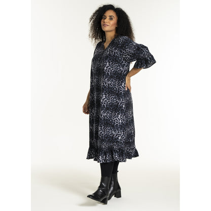Studio SGena Dress Dress Navy animal print