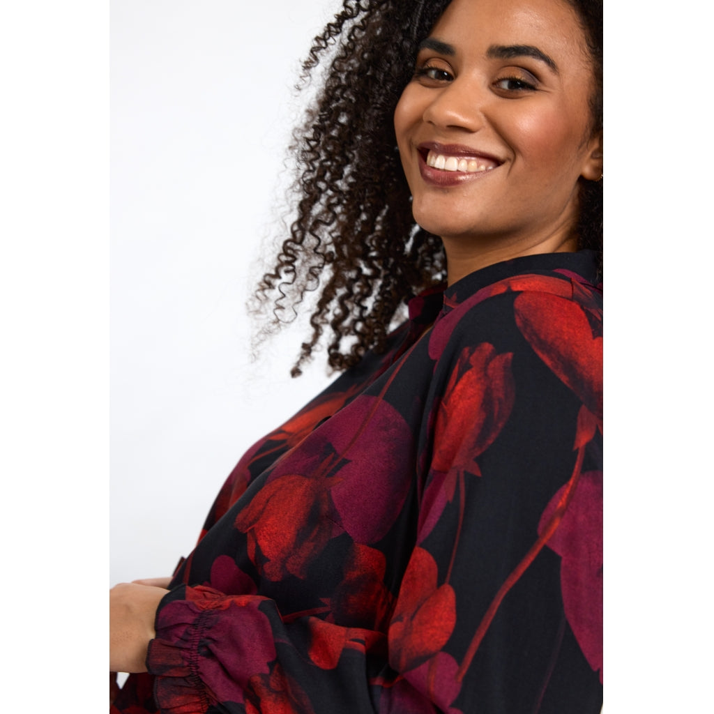 Studio SGunda Dress Dress Black with Red Flower