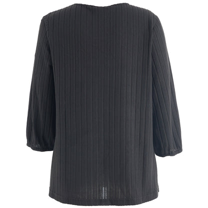 Studio SIlana Knitted Blouse Blouse Black