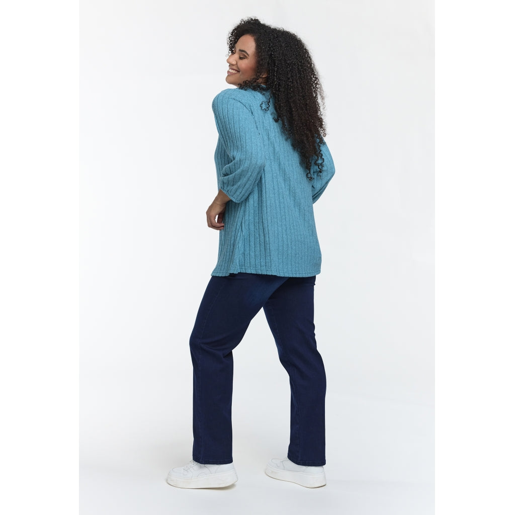 Studio SIlana Knitted Blouse Blouse Turquoise