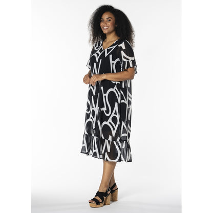 Studio SKarin Dress Dress Black with white hearts