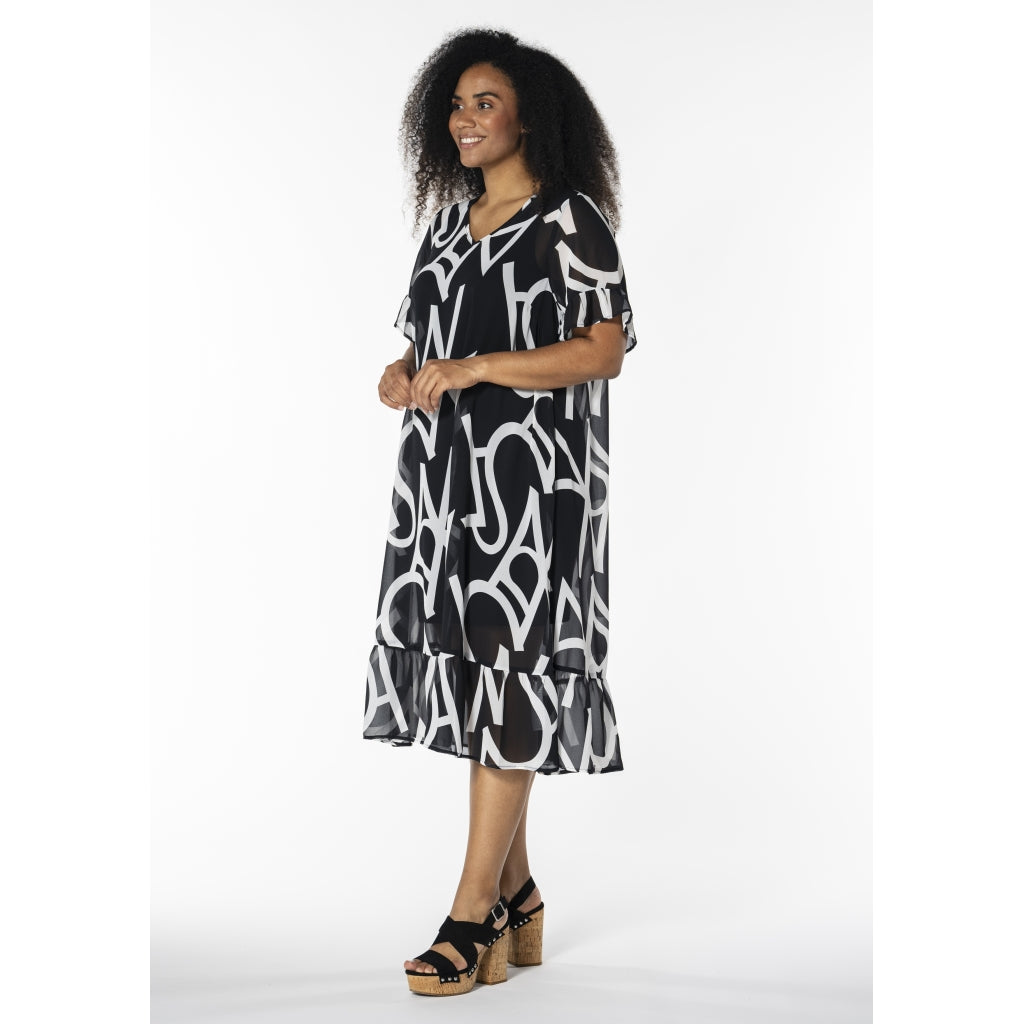 Studio SKarin Dress Dress Black with white hearts