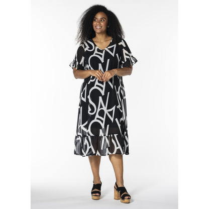 Studio SKarin Dress Dress Black with white hearts