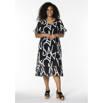 Studio SKarin Dress Dress Black with white hearts