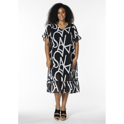 Studio SKarin Dress Dress Black with white hearts