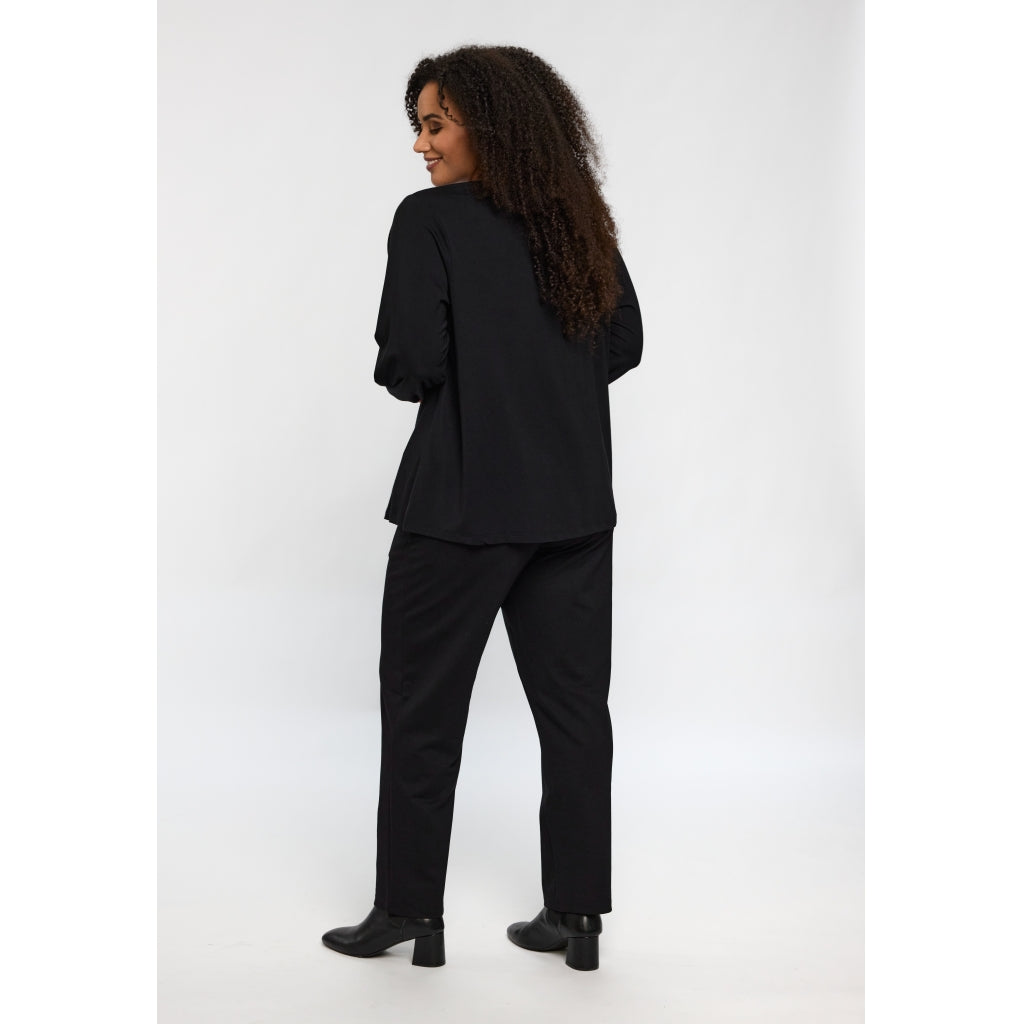 Studio SKirsten Blouse Blouse Black with gold flowers