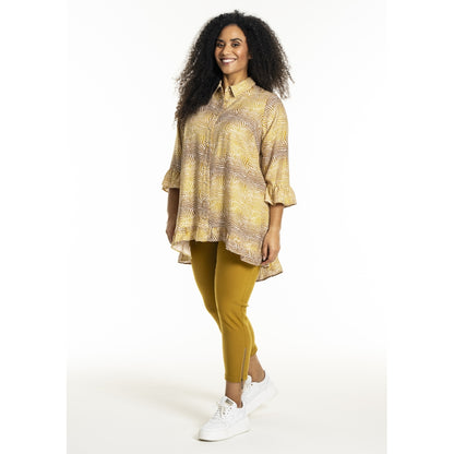 Studio SLena pants with zipper 7/8 Pant Yellow
