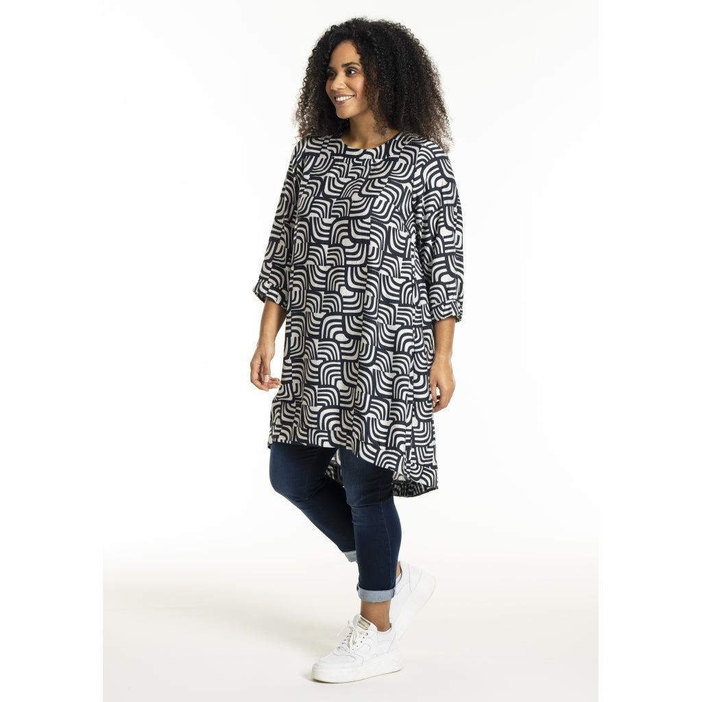 Studio SLonetta Dress Dress Navy/Off-White