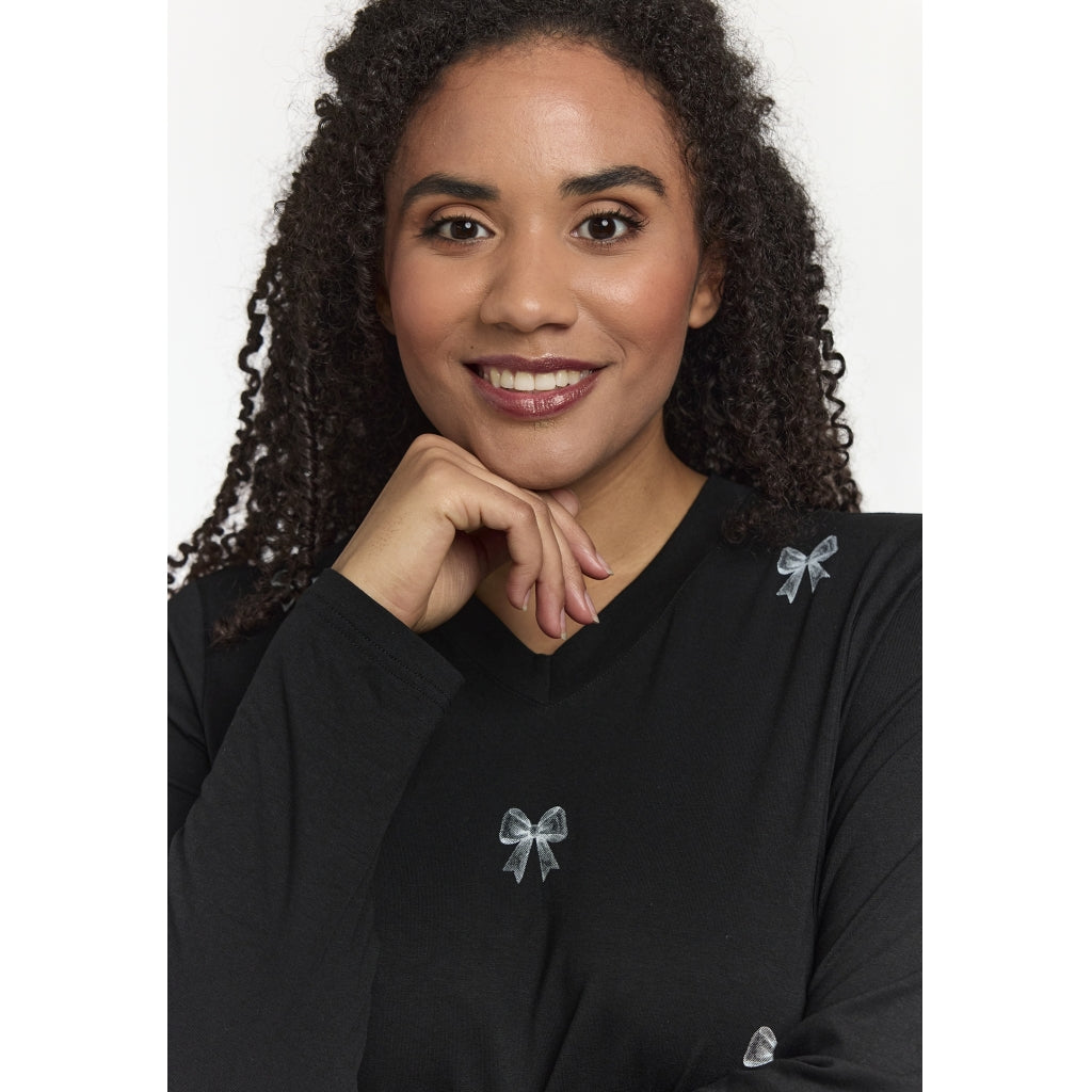 Studio SMella Blouse Blouse Black with white