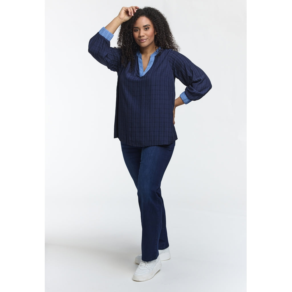 Studio SMila Blouse Blouse Navy + Light blue