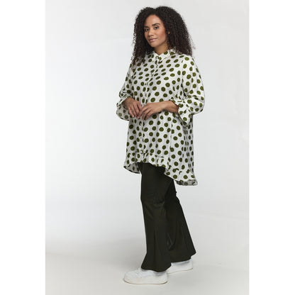 Studio SSilja Tunic Tunic White with green dots